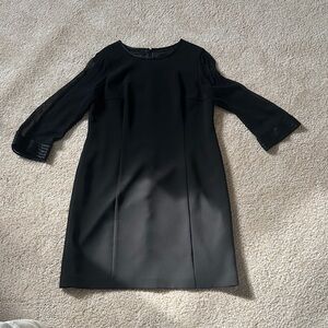 Jones New York Black Long Sleeve Dress
